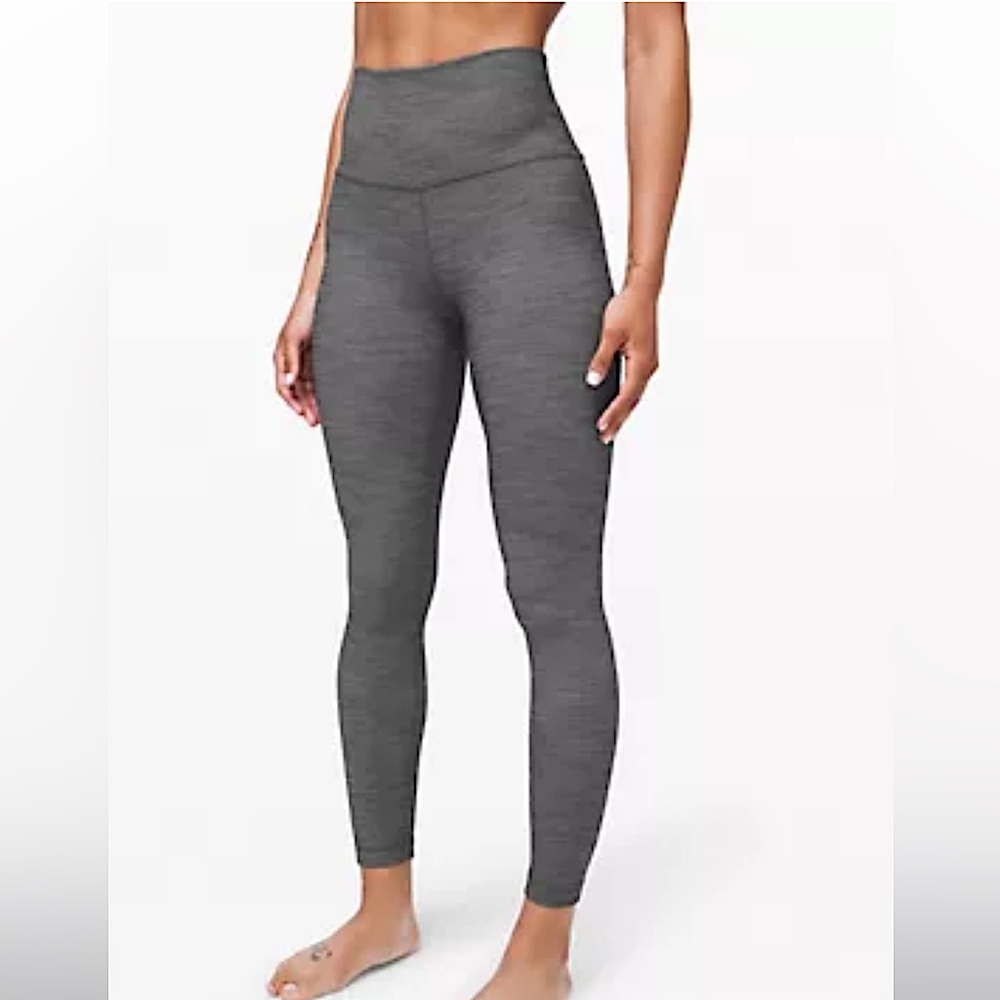 Lululemon Align High Rise Pant 25” Size 8 Heather Grey